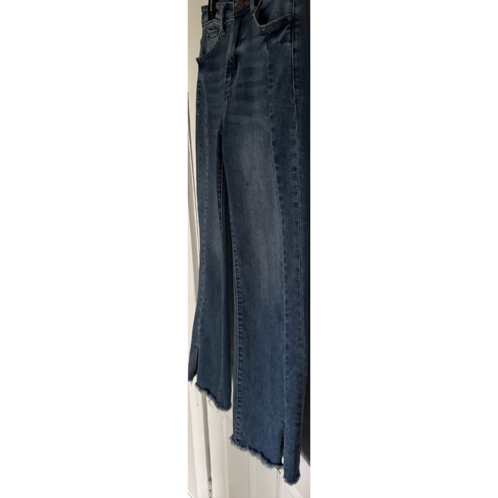 Women's Risen Blue Flare & Wide Leg Jeans Size 28 - Picture 3 of 7